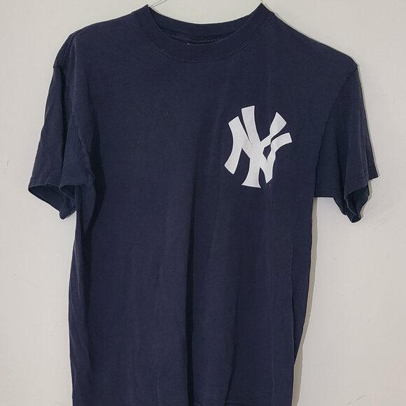 New York Yankees Shirt Kids XL MLB Baseball Jorge Posada 20 Tee Majestic Y2K - Picture 1 of 6